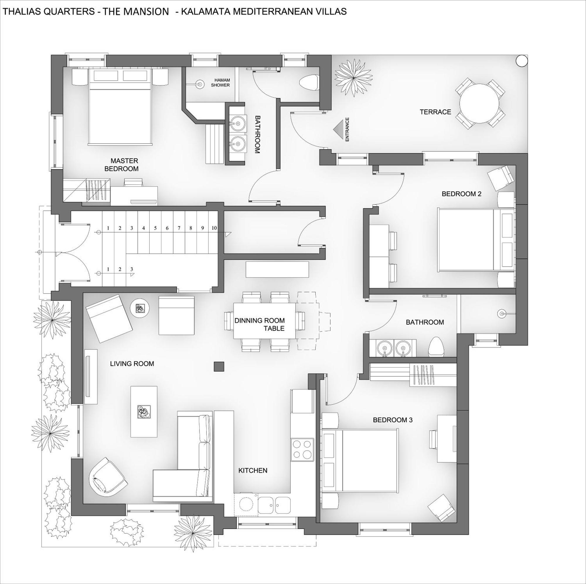 Thalias Quarters - Kalamata Mediterranean Villas Εξωτερικό φωτογραφία
